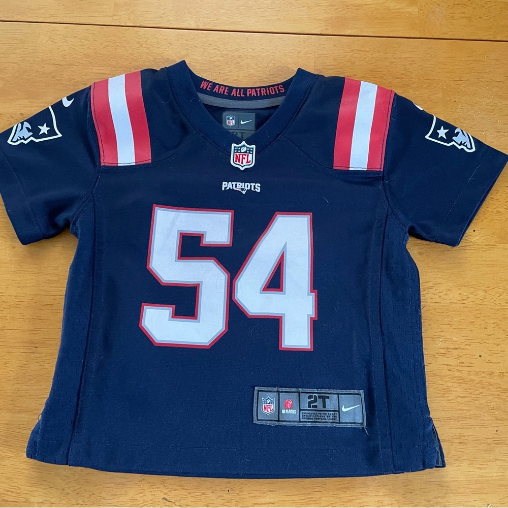 Nike New England Patriots Hightower #54 Jersey Toddler 2T  NFL Football On Field